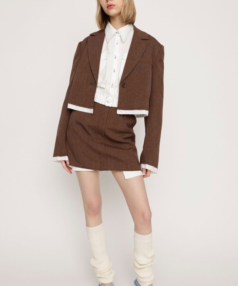 SLY「WAIST BAND CROPPED シャツ」|シャツ・ブラウス|