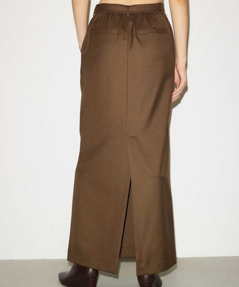 SLY「MANNISH BELTED I LINE ロングスカート」|スカート|