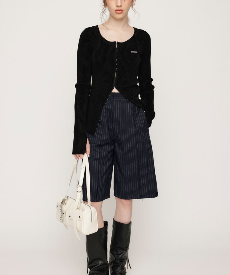 SLY「FRONT HOOK MOLE YARN トップス」|ニット・セーター|