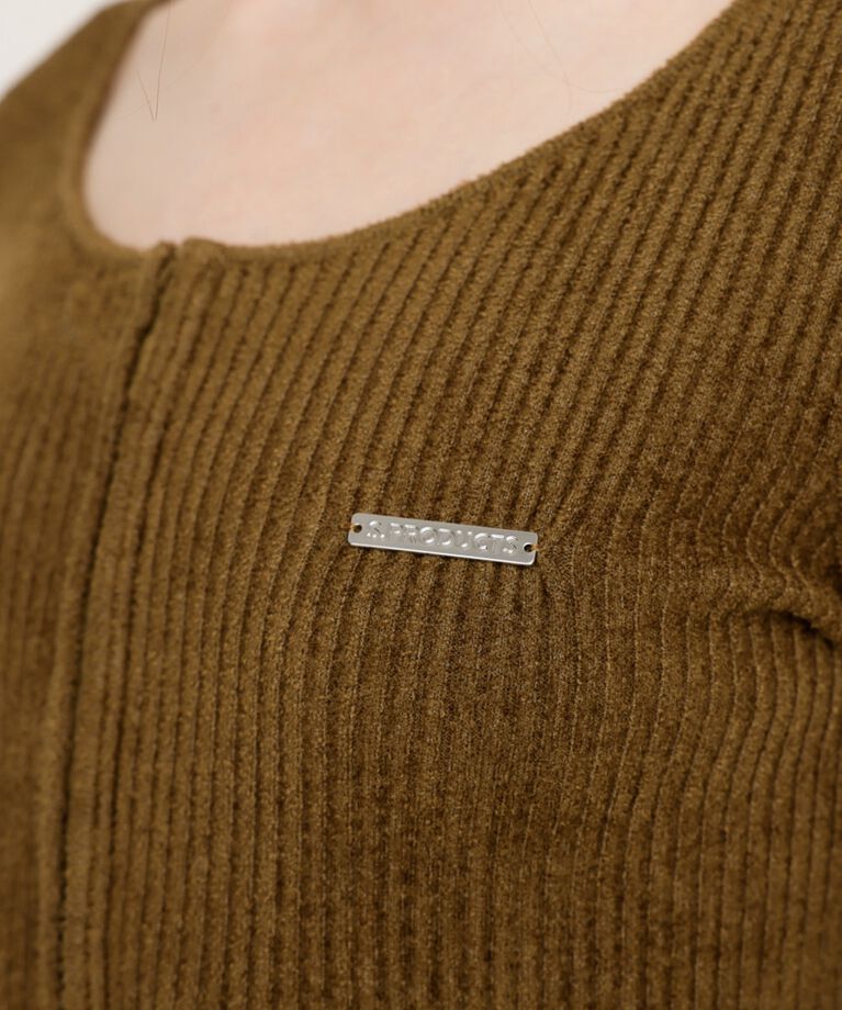 SLY「FRONT HOOK MOLE YARN トップス」|ニット・セーター|