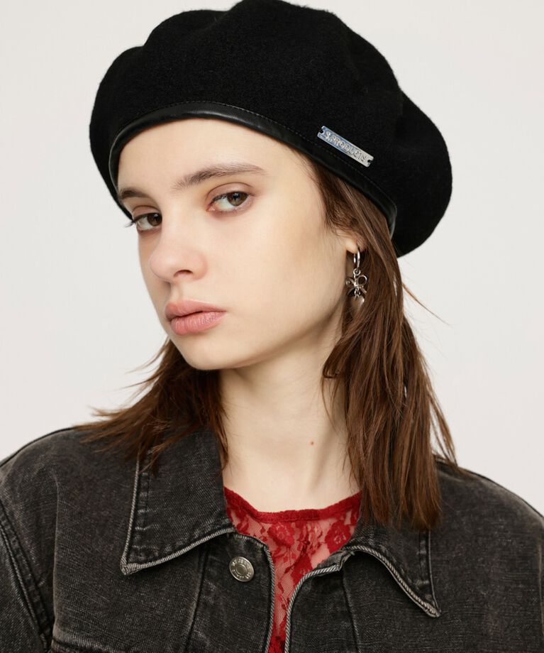 SLY「PLATE NAME WOOL ベレー」|その他|