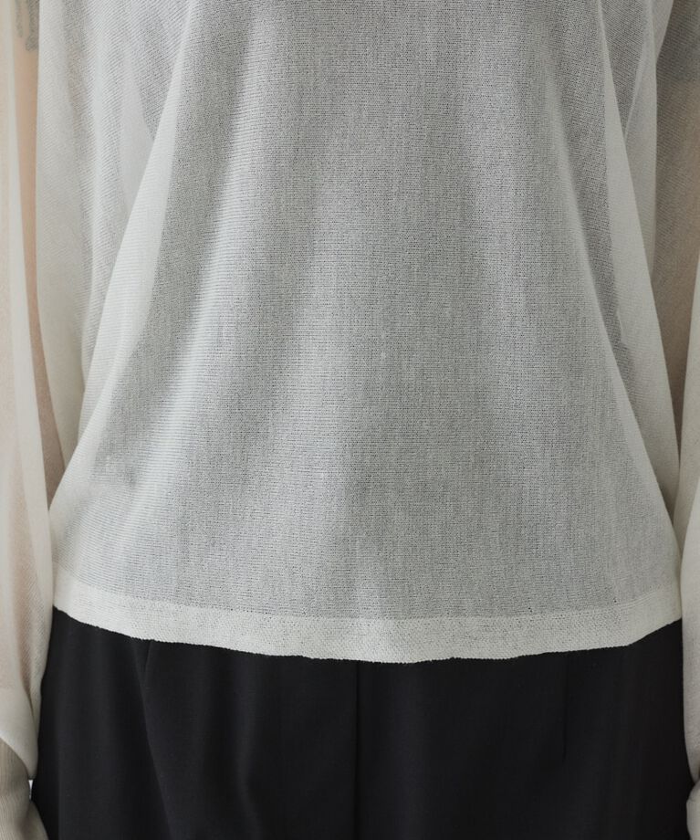 RIM.ARK 「Sheer dolman knit tops」|ニット・セーター|