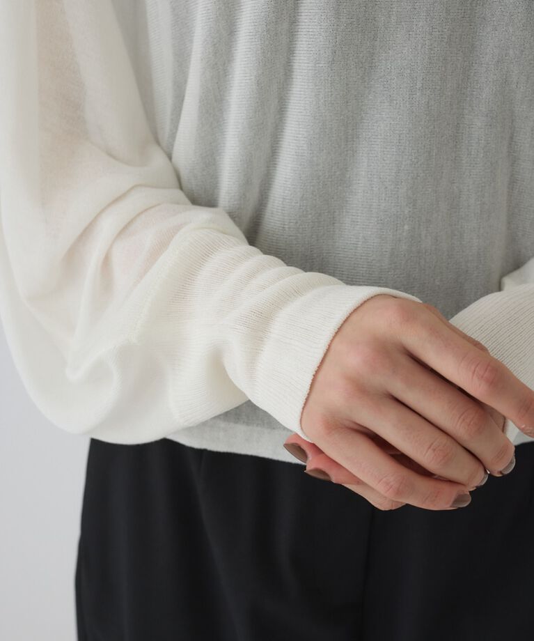 RIM.ARK 「Sheer dolman knit tops」|ニット・セーター|