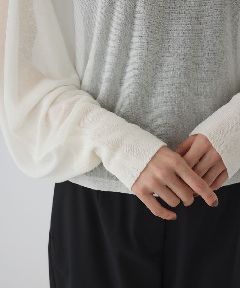 RIM.ARK 「Sheer dolman knit tops」|ニット・セーター|