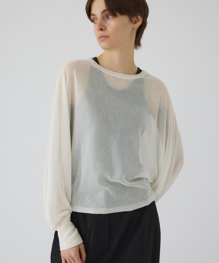 RIM.ARK 「Sheer dolman knit tops」|ニット・セーター|