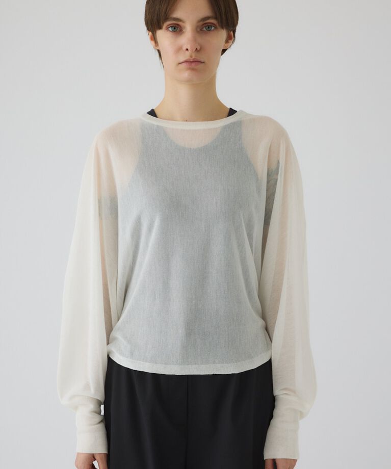 RIM.ARK 「Sheer dolman knit tops」|ニット・セーター|