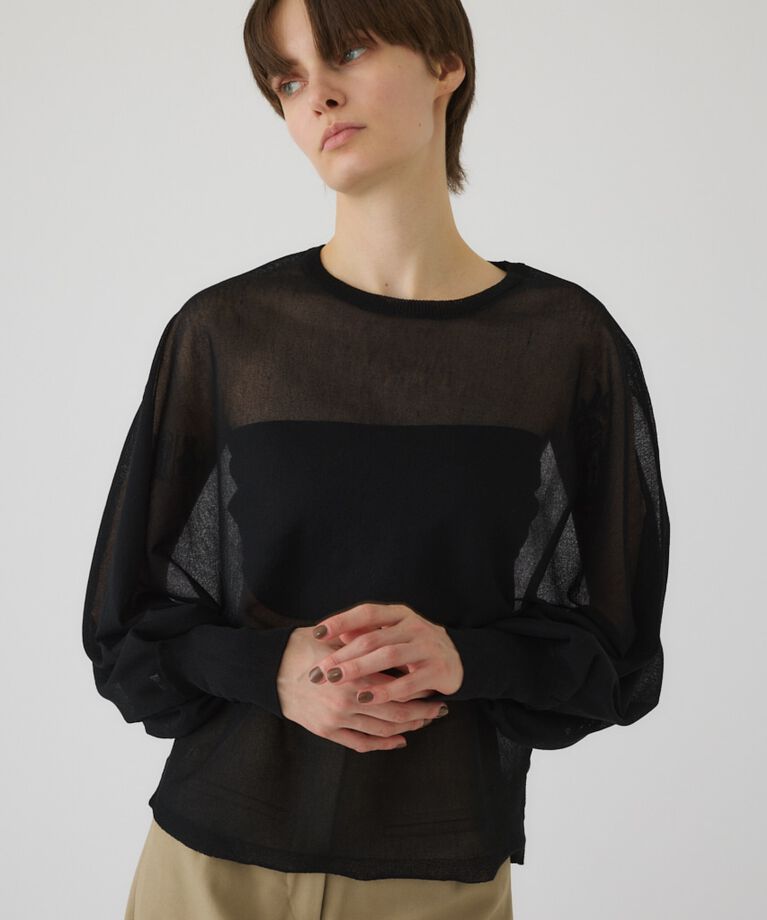 RIM.ARK 「Sheer dolman knit tops」|ニット・セーター|
