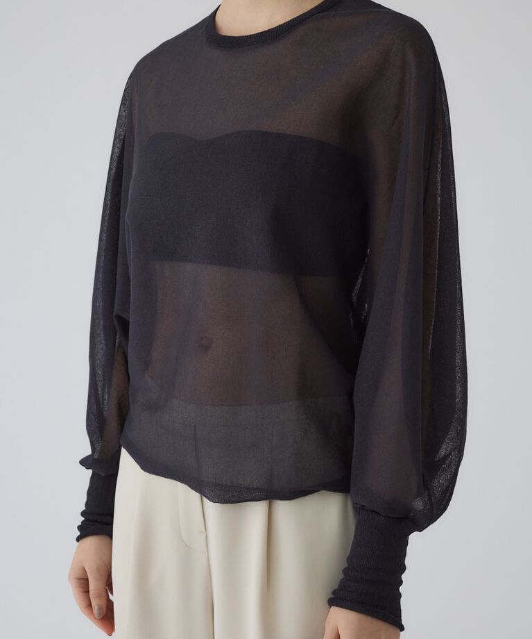 RIM.ARK 「Sheer dolman knit tops」|ニット・セーター|
