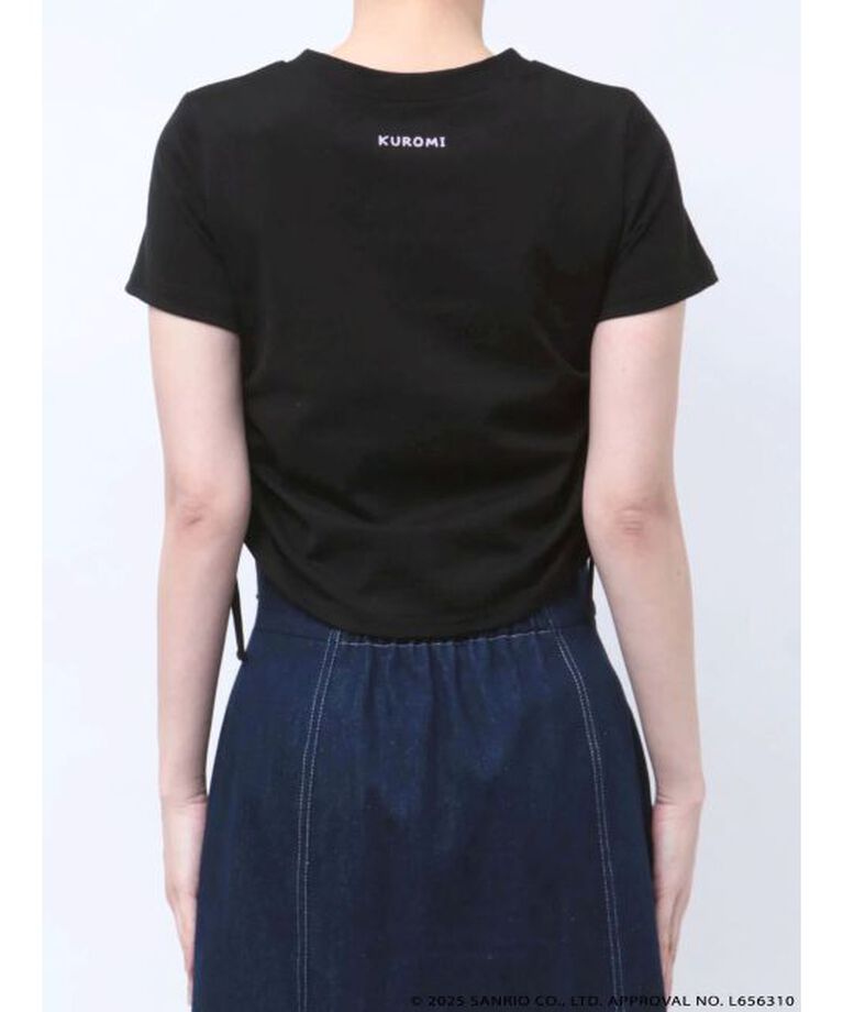 MERCURYDUO「【メロクロコラボ】クロミワンポイント刺繍クロップドTシャツ」|Tシャツ・カットソー|