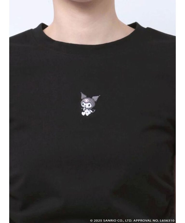 MERCURYDUO「【メロクロコラボ】クロミワンポイント刺繍クロップドTシャツ」|Tシャツ・カットソー|