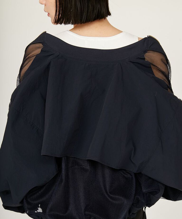 emmi atelier「メッシュブルゾン」|ブルゾン・スタジャン|