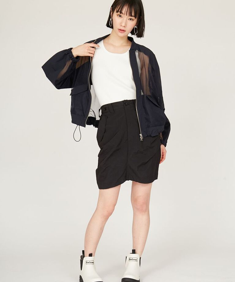 emmi atelier「メッシュブルゾン」|ブルゾン・スタジャン|