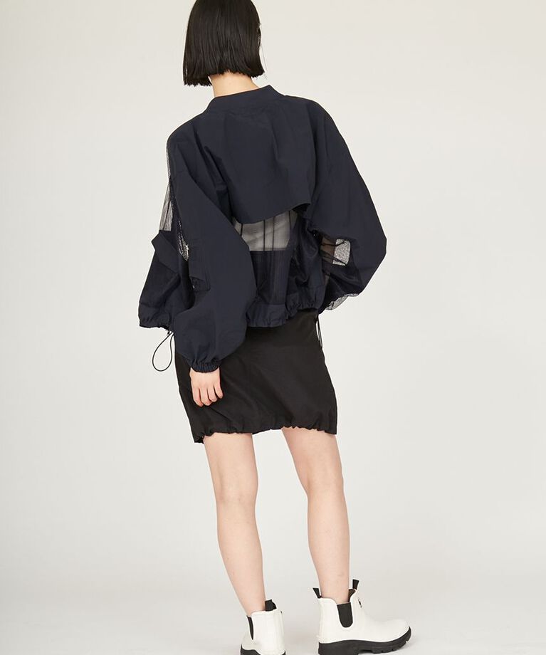 emmi atelier「メッシュブルゾン」|ブルゾン・スタジャン|