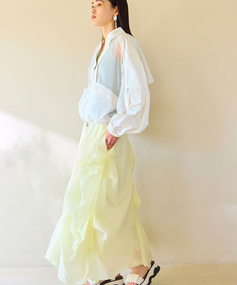 emmi atelier「メッシュブルゾン」|ブルゾン・スタジャン|