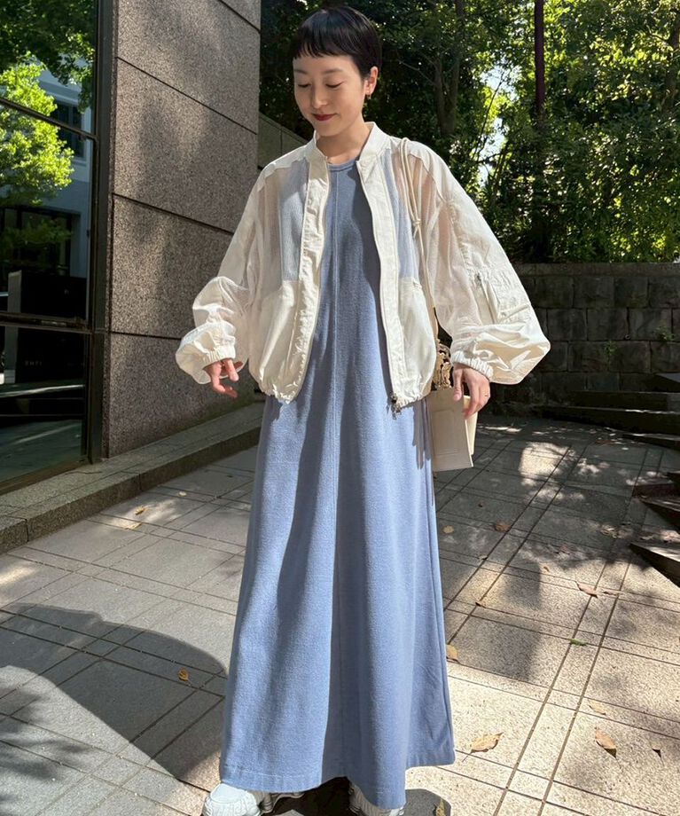 emmi atelier「メッシュブルゾン」|ブルゾン・スタジャン|