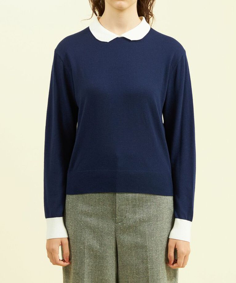 MACKINTOSH PHILOSOPHY「【WEB&一部店舗限定】ウールミックスバイカラーニット」|ニット・セーター|