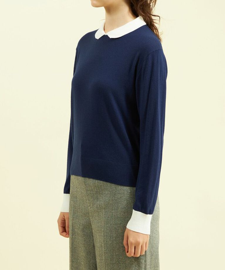 MACKINTOSH PHILOSOPHY「【WEB&一部店舗限定】ウールミックスバイカラーニット」|ニット・セーター|