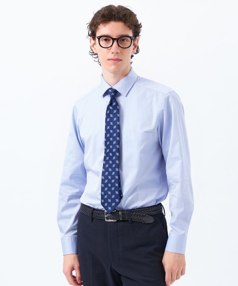 MACKINTOSH PHILOSOPHY「【WEB&一部店舗限定】120双ロイヤルオックスフォード セミワイドドレスシャツ」|シャツ・ブラウス|ブルー