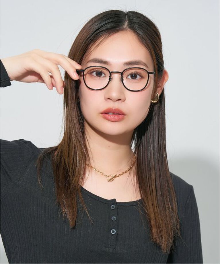  「Zoff｜JOURNAL STANDARD relume ウェリントン型 メガネ メタル ジャーナルスタンダード レンズ交換券付」|メガネ|ブラック