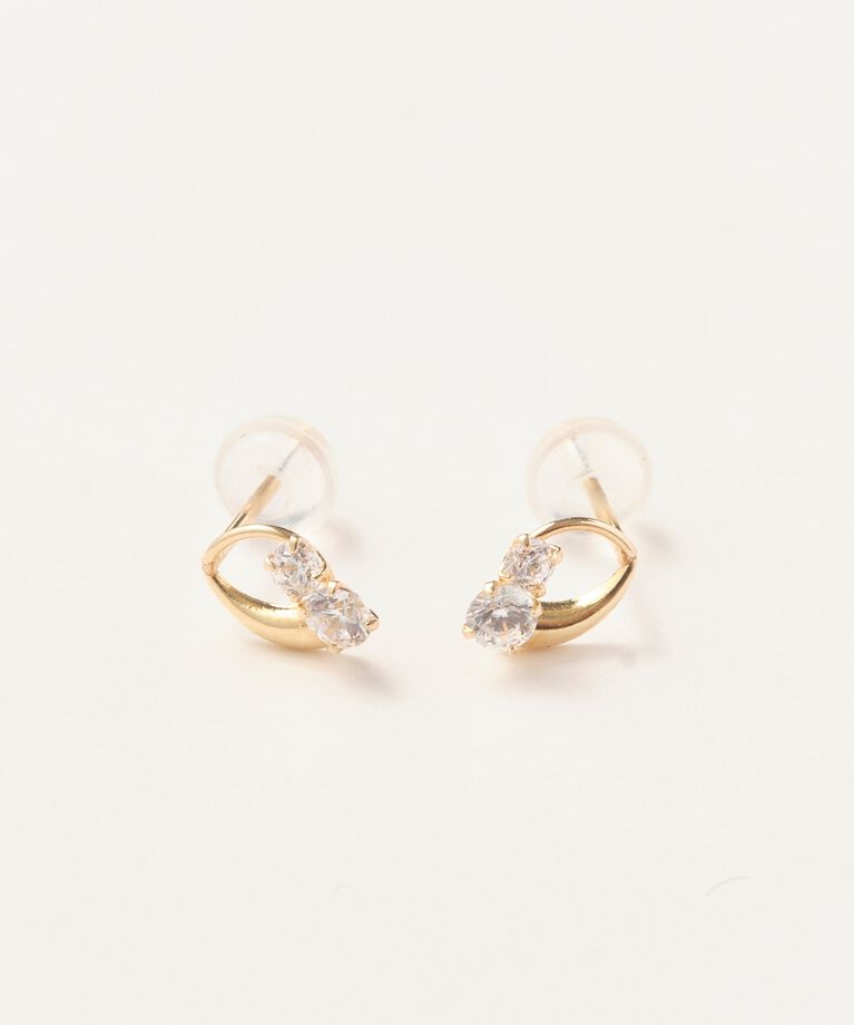 Phoebe「【K10】センシュアルリーフピアス／BOX＆ショッパーつき」|ピアス|