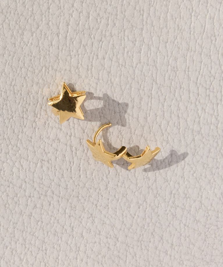 Phoebe「シャイニングスターワンタッチピアス」|ピアス|