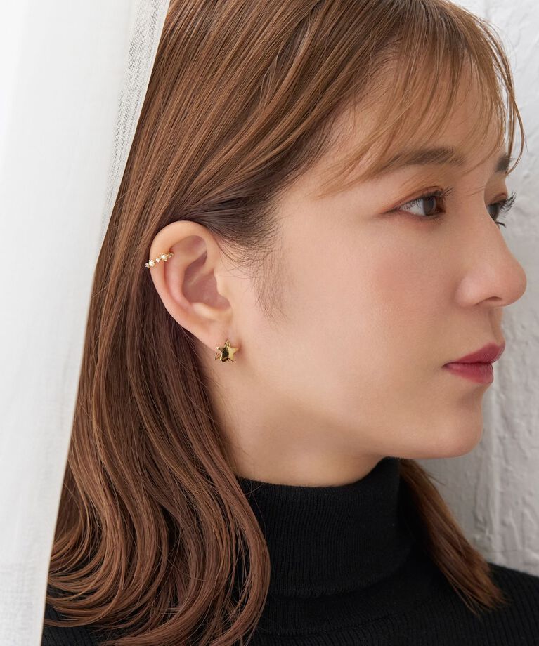 Phoebe「シャイニングスターワンタッチピアス」|ピアス|