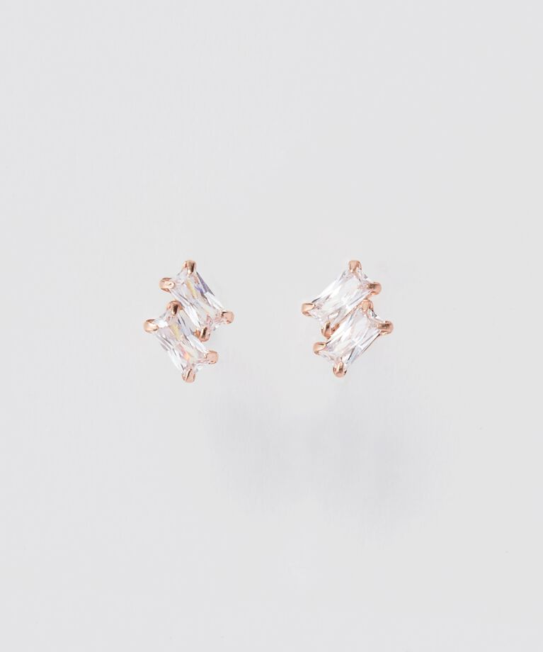 Phoebe「【K10】ツインバケットピアス　ローズゴールド／限定BOX＆ショッパーつき」|ピアス|ローズゴールド