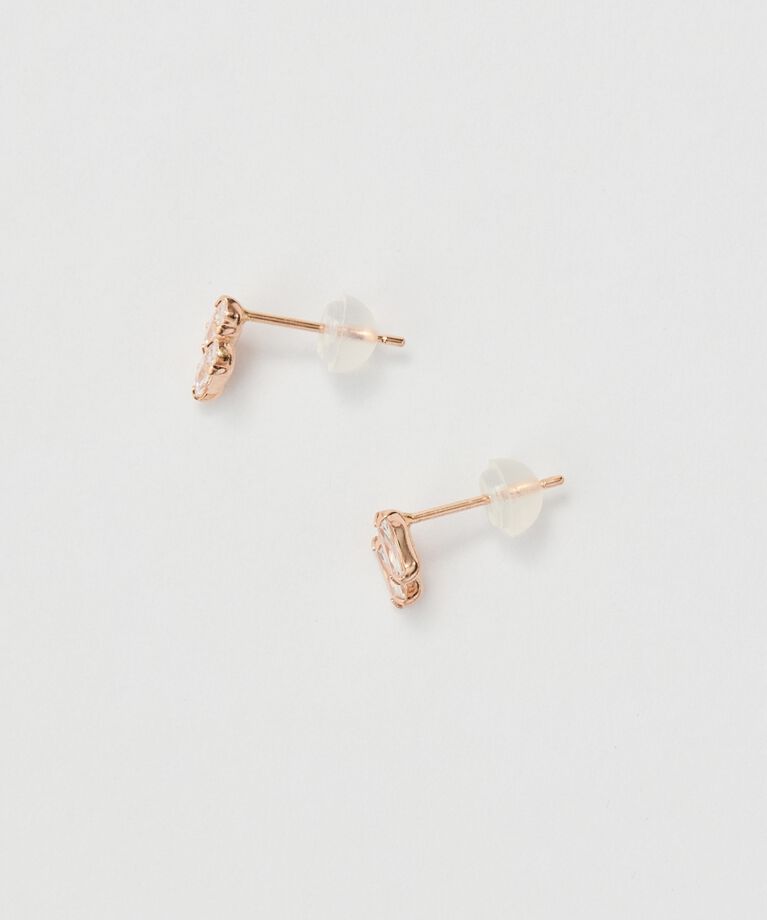 Phoebe「【K10】ツインバケットピアス　ローズゴールド／限定BOX＆ショッパーつき」|ピアス|