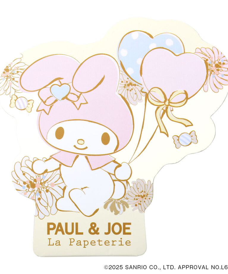 PAUL&JOE「ダイカットメモ／ポール＆ジョーｘマイメロディ」|ステーショナリー|ホワイト
