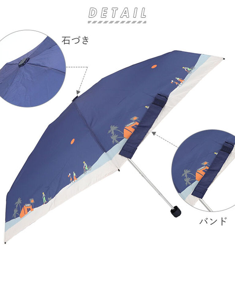 BACKYARD FAMILY「折りたたみ傘 レディース 通販 5段 折り畳み傘 ミニ 15cm コンパクト UV カラビナ付き」|傘|