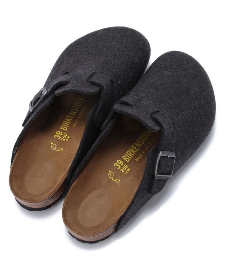 BIRKENSTOCK「【ビルケンシュトック】ボストン/アンスラジット ウール/クロッグ メンズ/BOSTON」|サンダル|