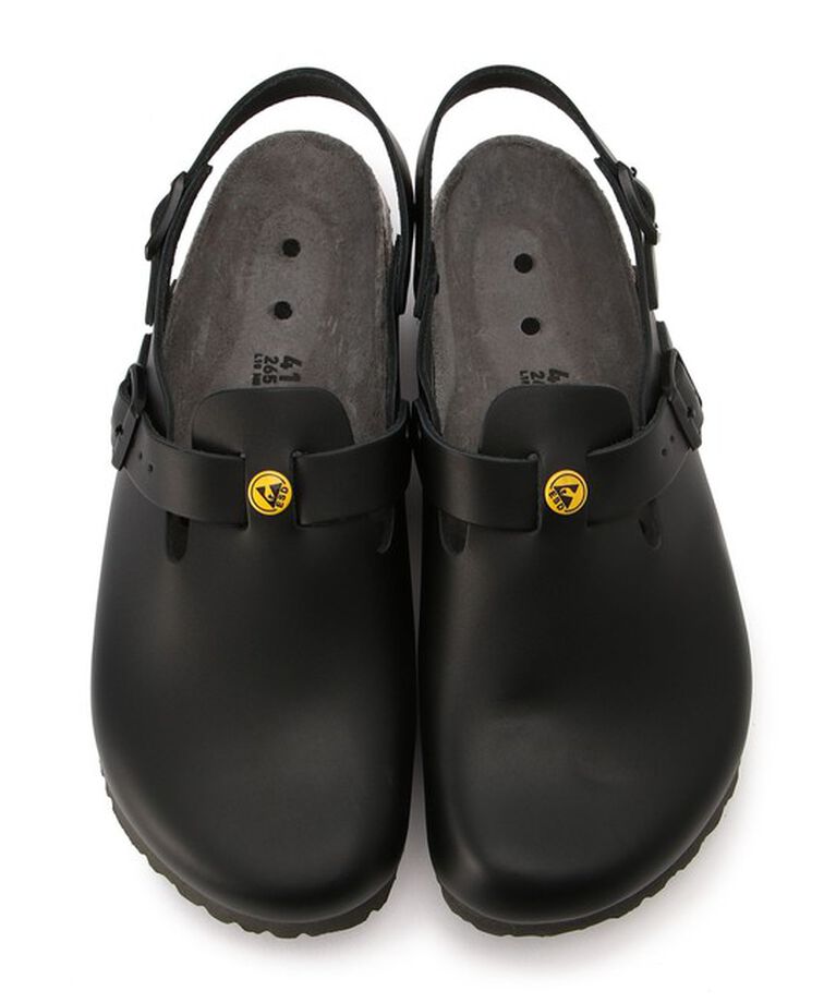 BIRKENSTOCK「【ビルケンシュトック】トキオ ESD/ブラック ナチュラルレザー/クロッグ メンズ」|サンダル|