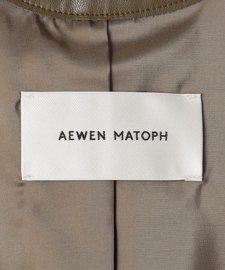 AEWEN MATOPH「＜AEWEN MATOPH＞レザーライク シャツテール ワンピース」|ワンピース|