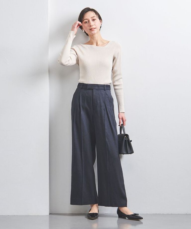 UNITED ARROWS「ECLISSE ワイドパンツ」|スラックス|