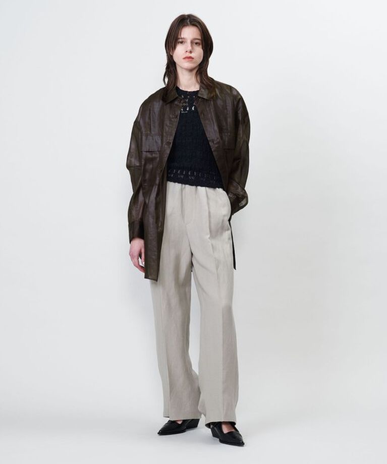 ASTRAET「＜ASTRAET＞フラップポケット シアー レギュラーカラーシャツ」|シャツ・ブラウス|