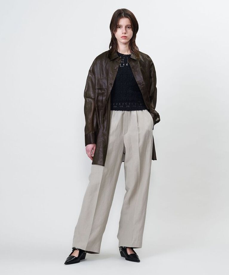 ASTRAET「＜ASTRAET＞フラップポケット シアー レギュラーカラーシャツ」|シャツ・ブラウス|
