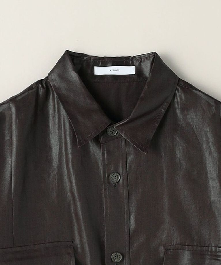 ASTRAET「＜ASTRAET＞フラップポケット シアー レギュラーカラーシャツ」|シャツ・ブラウス|
