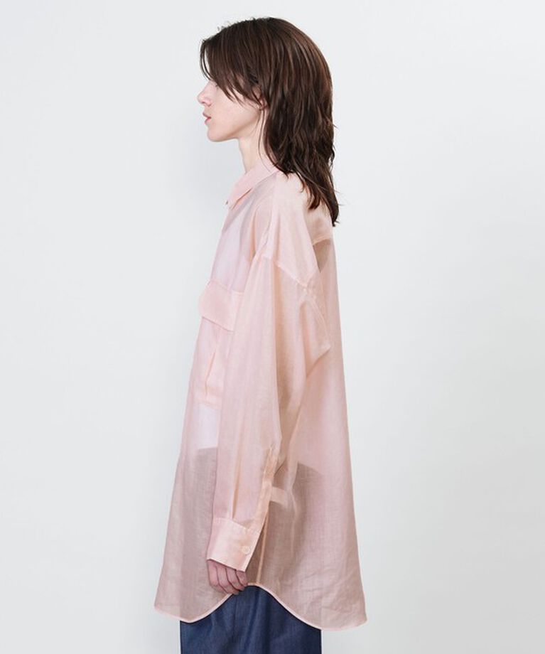 ASTRAET「＜ASTRAET＞フラップポケット シアー レギュラーカラーシャツ」|シャツ・ブラウス|