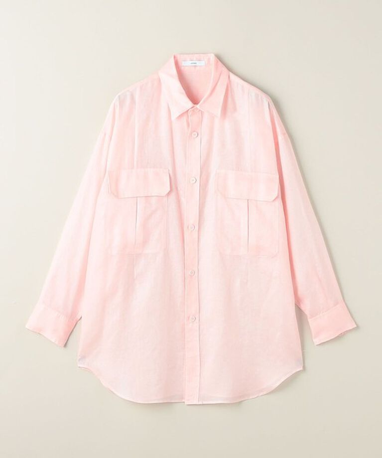 ASTRAET「＜ASTRAET＞フラップポケット シアー レギュラーカラーシャツ」|シャツ・ブラウス|