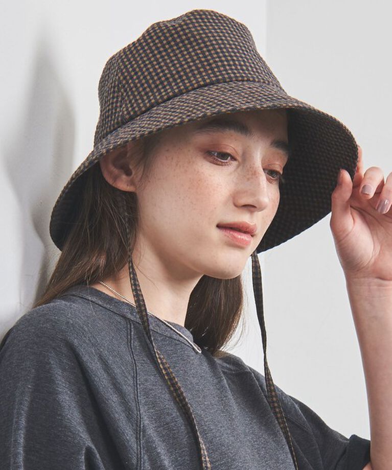 UNITED ARROWS「ギンガムチェック ハット UV」|ハット|OLIVE