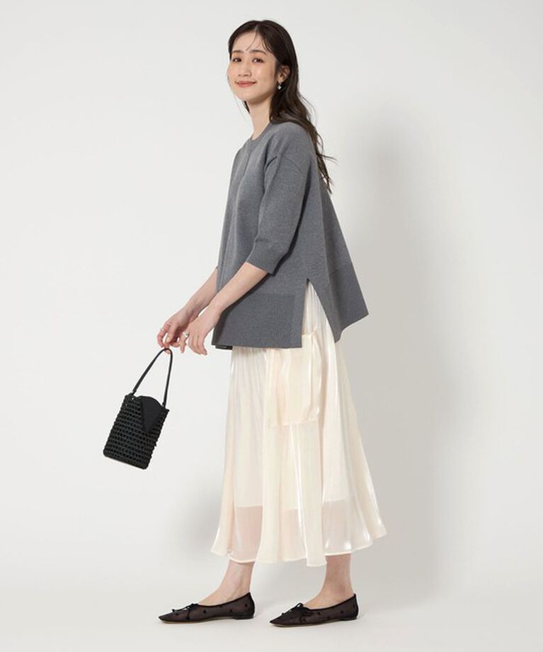 UNITED ARROWS「シャイン ポケット プリーツスカート」|スカート|