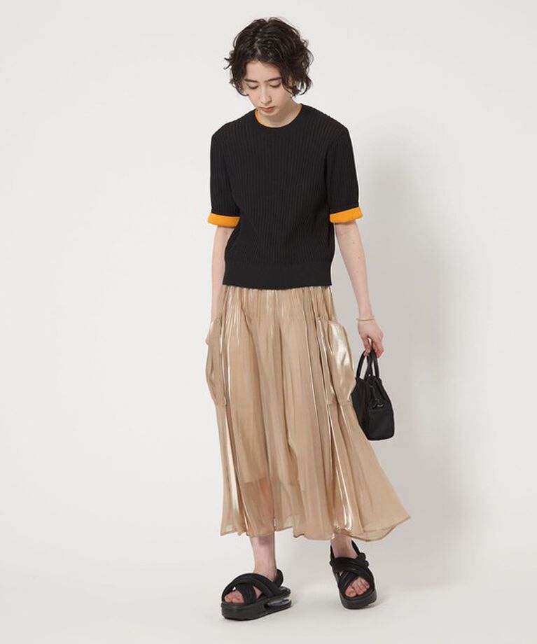 UNITED ARROWS「シャイン ポケット プリーツスカート」|スカート|