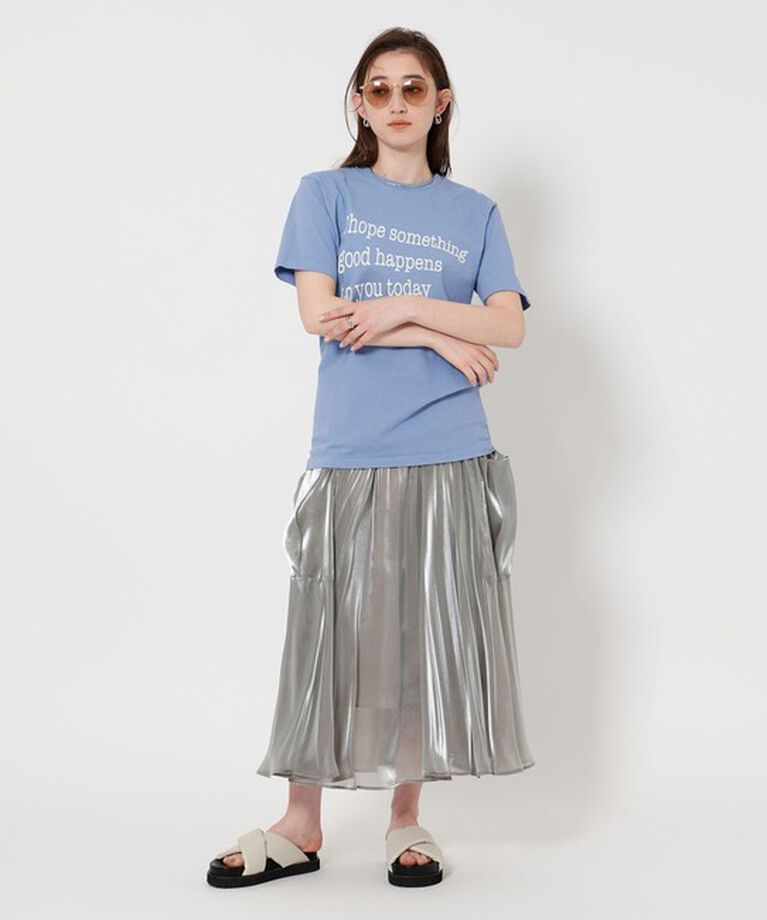 UNITED ARROWS「シャイン ポケット プリーツスカート」|スカート|