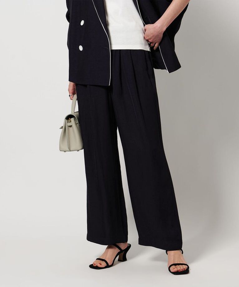 UNITED ARROWS「タック イージーパンツ」|その他|NAVY