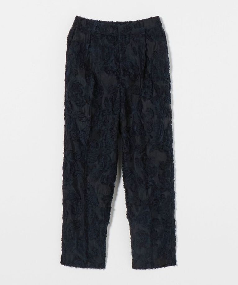 UNITED ARROWS「ペイズリー カットジャガード テーパードパンツ」|その他|NAVY