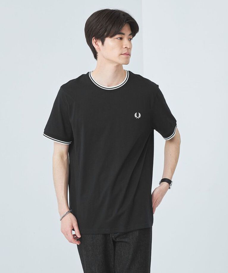 UNITED ARROWS green label relaxing「＜FRED PERRY＞ツインティップ Tシャツ」|Tシャツ・カットソー|BLACK