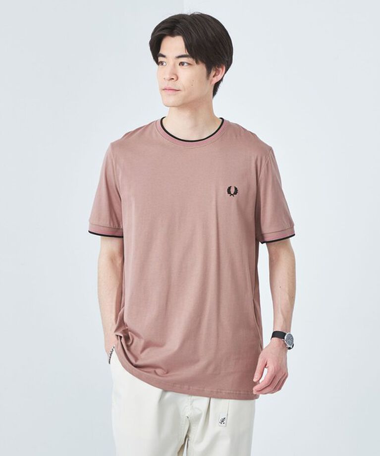 UNITED ARROWS green label relaxing「＜FRED PERRY＞ツインティップ Tシャツ」|Tシャツ・カットソー|PINK