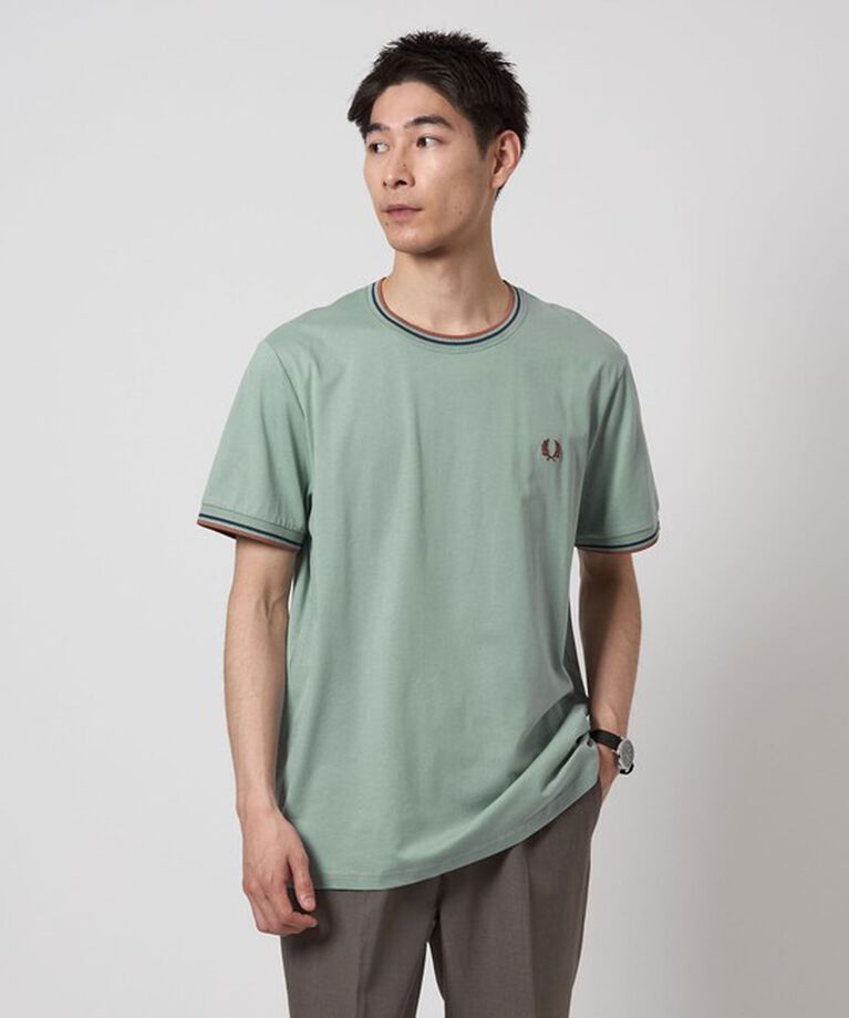 UNITED ARROWS green label relaxing「＜FRED PERRY＞ツインティップ Tシャツ」|Tシャツ・カットソー|LIME