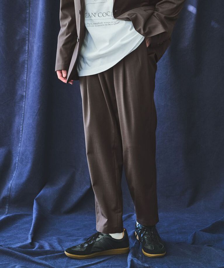 UNITED ARROWS green label relaxing「ウォッシャブルトロ 2プリーツ 9分丈 ユーティリティパンツ W1 -ストレッチ・防シワ-」|その他|