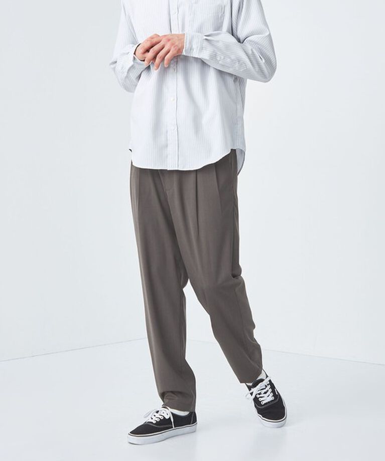 UNITED ARROWS green label relaxing「ウォッシャブルトロ 2プリーツ 9分丈 ユーティリティパンツ W1 -ストレッチ・防シワ-」|その他|